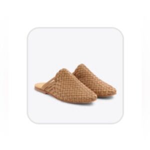 NWOB: Nisolo Leather Woven Mules in Almond, sz. 8